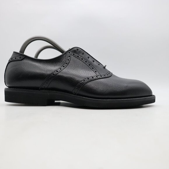 FootJoy Saddle Dress Shoes Men\'s Size 8 EE Black Leather Lace Up Shoes main image 10